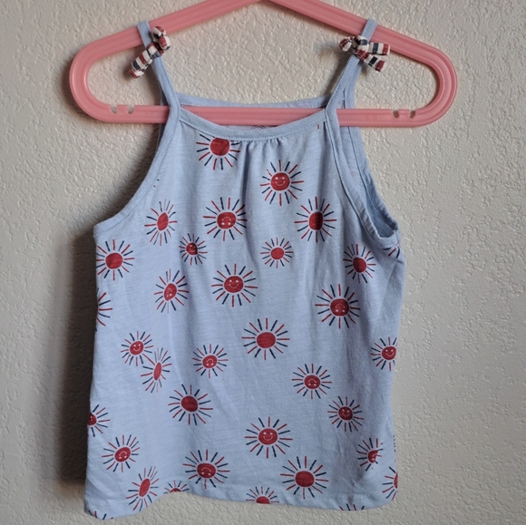 Wonder Nation Girls Blue Sub Print Tank Top Size 5T - Picture 1 of 6